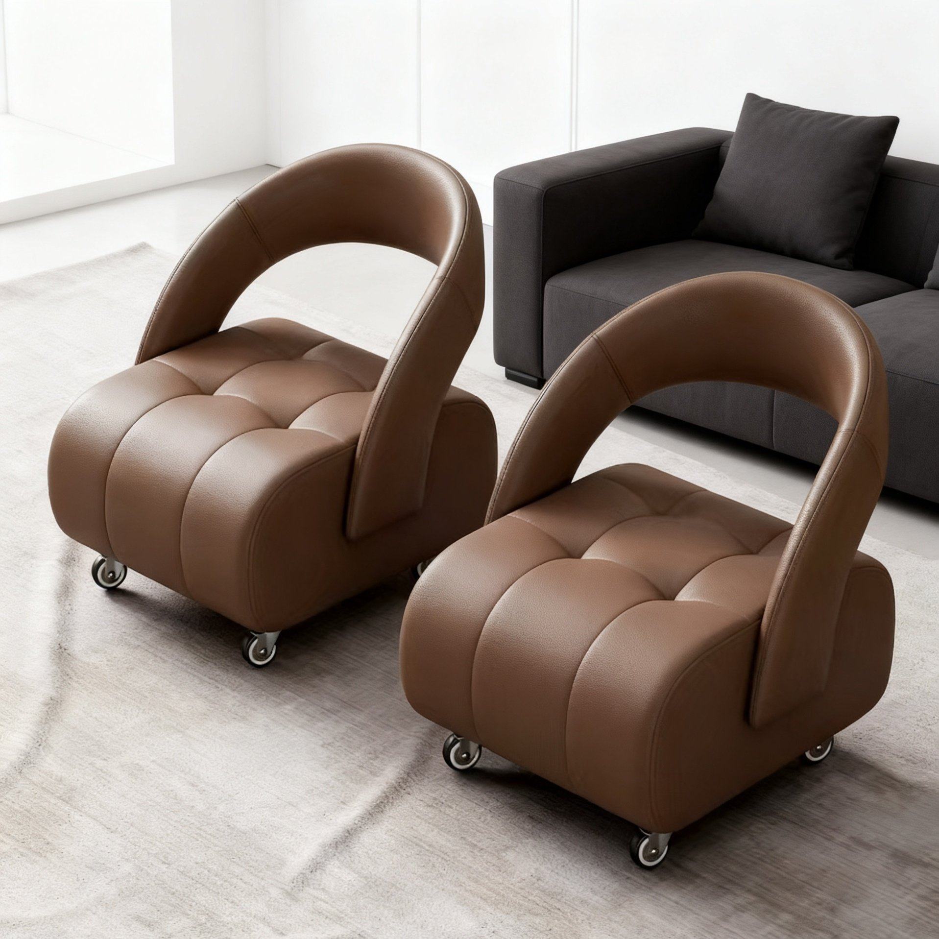 高级感滑轮静音小板凳沙发凳靠背家用小凳子椅子意大利万向轮客厅,住宅家具,矮凳,淘宝优惠券,粉丝福利购,淘宝优惠卷