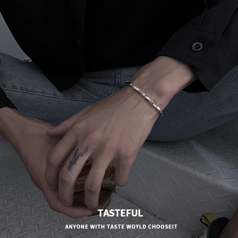 钛钢小众设计百搭情侣手链手饰