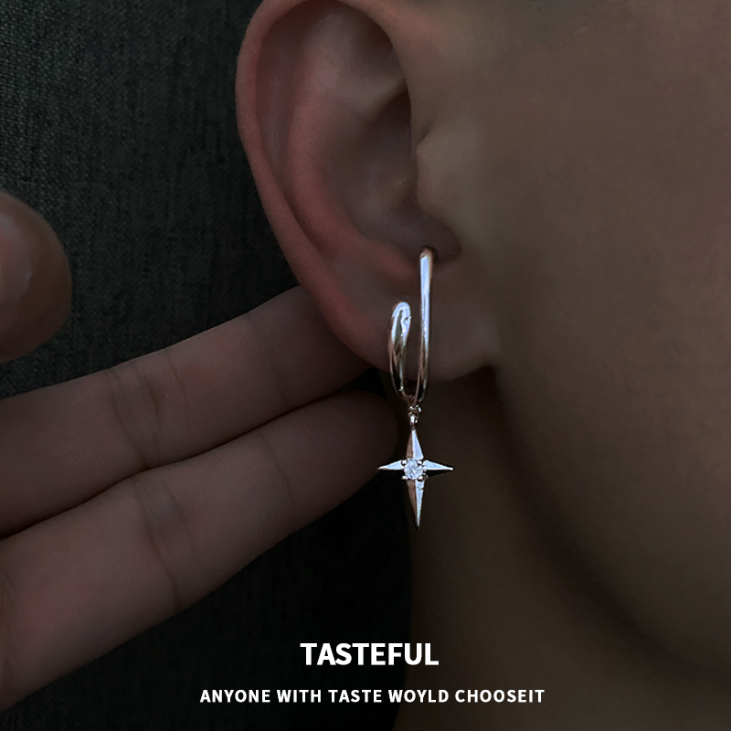 耳夹男潮小众镶钻冷淡风无气质