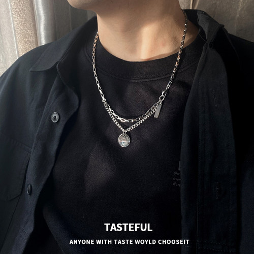 TASTEFUL钛钢男士轻奢小众设计项链