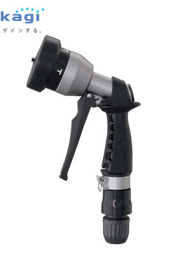 日本进口NOZZLE5 园艺浇花洗车一键锁定散水豪华金属喷头水枪