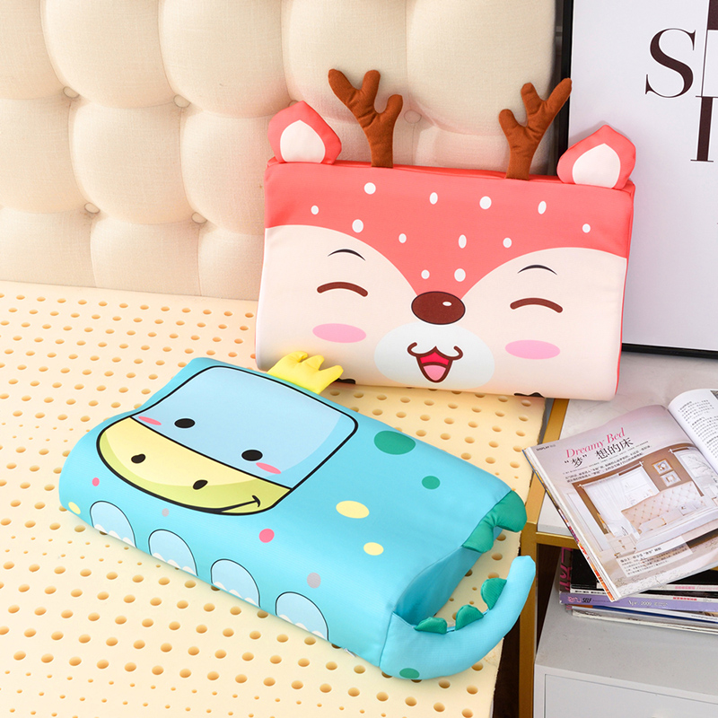 儿童乳胶枕套珊瑚绒30×50记忆枕头套44×27卡通宝宝单枕芯套冬季