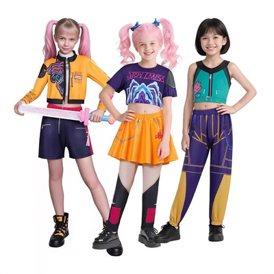 新款猎魔女团儿童表演衣服cosp