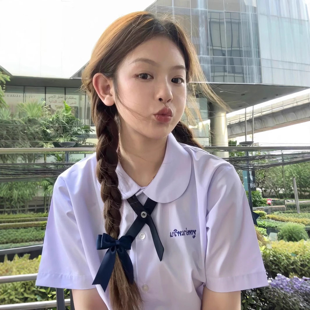 泰国校服娜诺泰式禁忌女孩jk学生衬衫男女毕业班服学院风高中夏