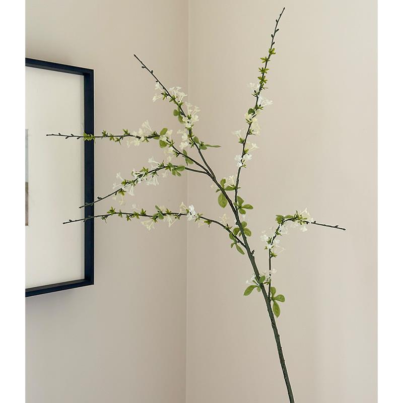 雪柳仿真花假花仿真花摆设轻奢高端客厅花瓶插花艺桌面装饰摆件