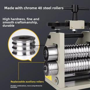 欧式整形压片机首饰手镯加工泥鳅背轮胎压条机小型手摇金银压线机