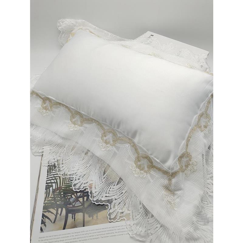 轻奢法式宽边蕾丝抱枕沙发客厅样板房靠垫套腰枕卧室床头软装靠包