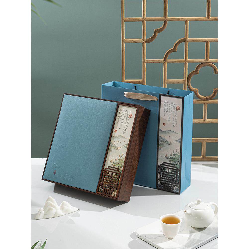 普洱茶饼收纳盒礼盒空盒福鼎白茶357克茶饼包装盒空盒礼盒