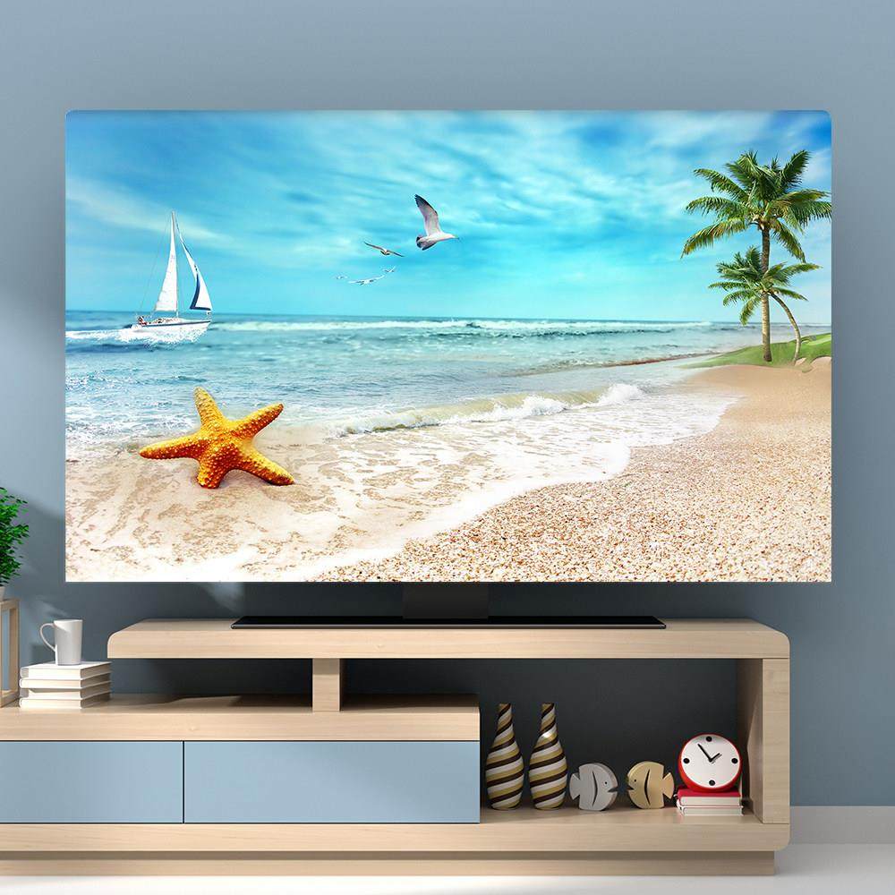 包邮55寸65英寸电视罩防尘罩42布艺50曲面60挂式75台式液晶套盖布,居家布艺,电视机罩,淘宝优惠券,粉丝福利购,淘宝优惠卷