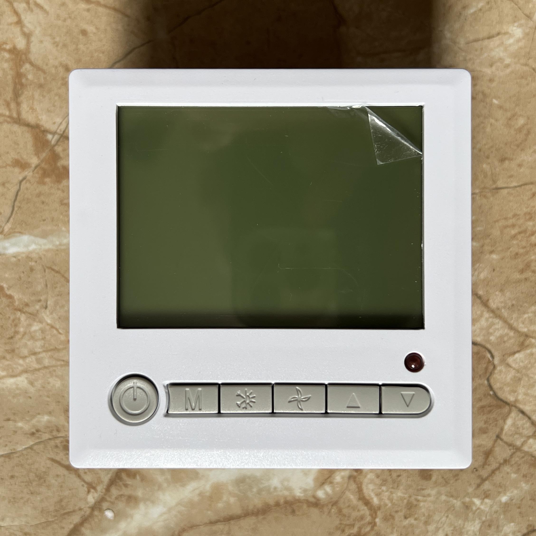 中央空调温控器风机盘管温控面板三速开关遥控定时锁定液晶803