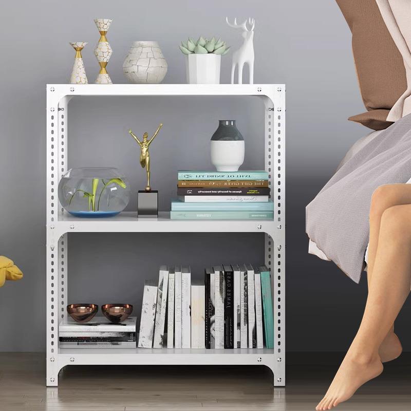 货架多层阳台置物架床头柜角钢收纳架厨房储物架快递加厚陈列架子