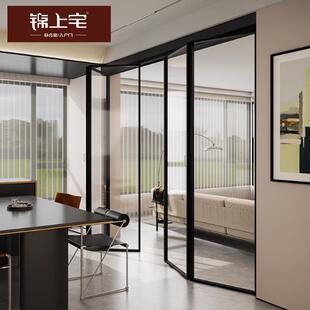铝合金折叠门移门拉门折厨房玻璃门室内门拉门AL4518定制金