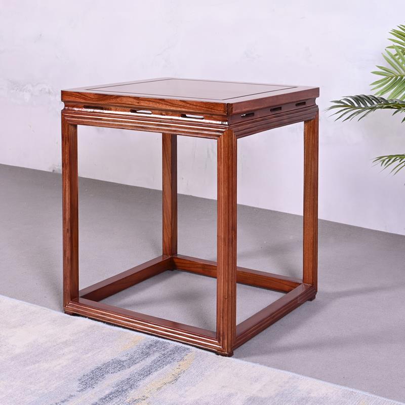 新中式全实木角几边几木质方几桌沙发原木简约整装简约置物架边桌