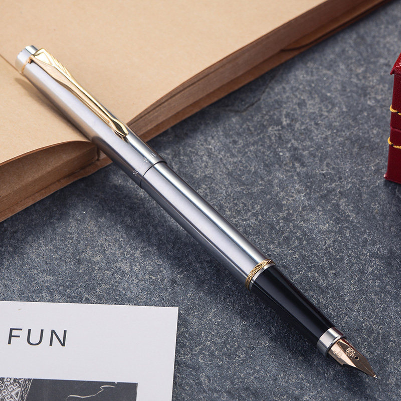 hero英雄钢笔官方正品200a全钢14k金笔成人商务办公练字用书法笔送礼