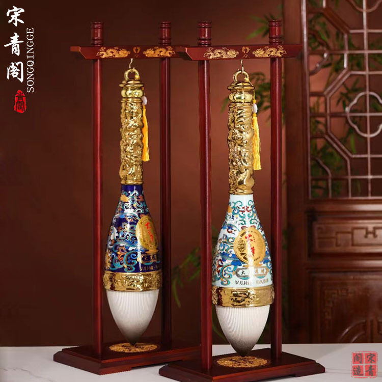 景德镇创意陶瓷酒瓶3.6斤装毛笔空酒壶密封酒罐装饰收藏酒坛摆件图片
