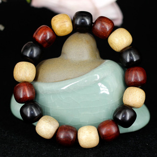 1.2 饰品首饰规格1.2 17颗 手串男女念珠装 厂家批发三宝珠苹果珠款