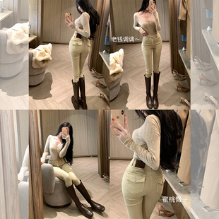 显瘦时髦裤 李李服饰老钱感小脚牛仔裤 高腰修身 新款 女2026夏季