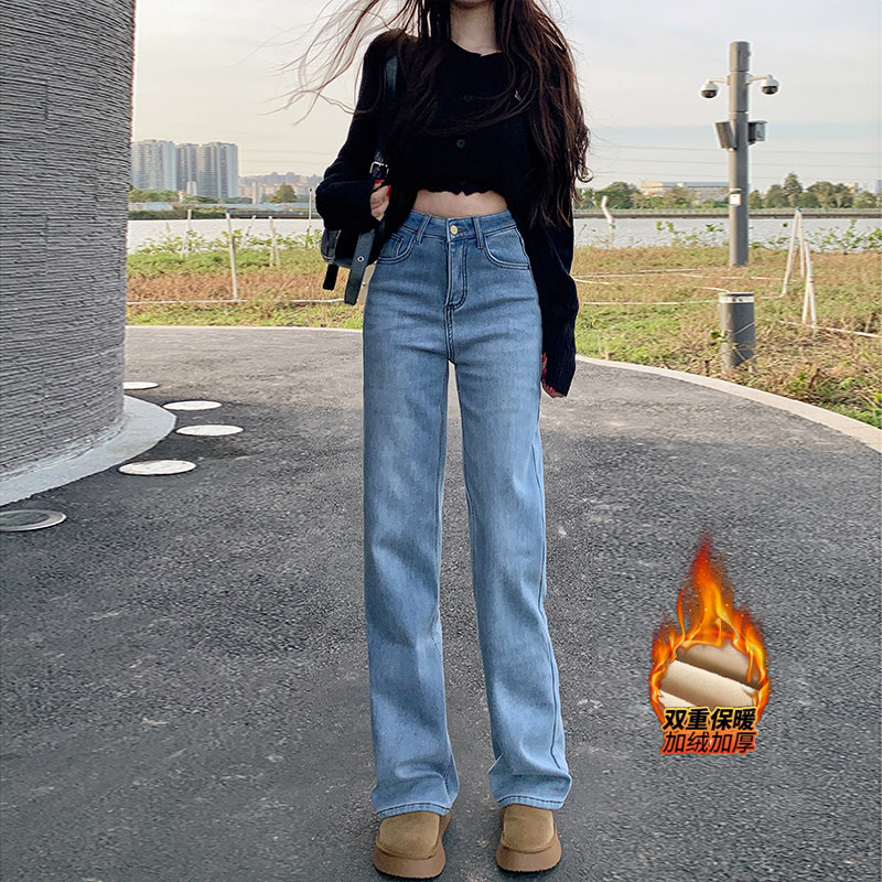 李李服饰高腰窄版直筒牛仔裤女2026冬季新款显瘦显高显腿长百搭裤,女装/女士精品,牛仔裤,淘宝优惠券,粉丝福利购,淘宝优惠卷