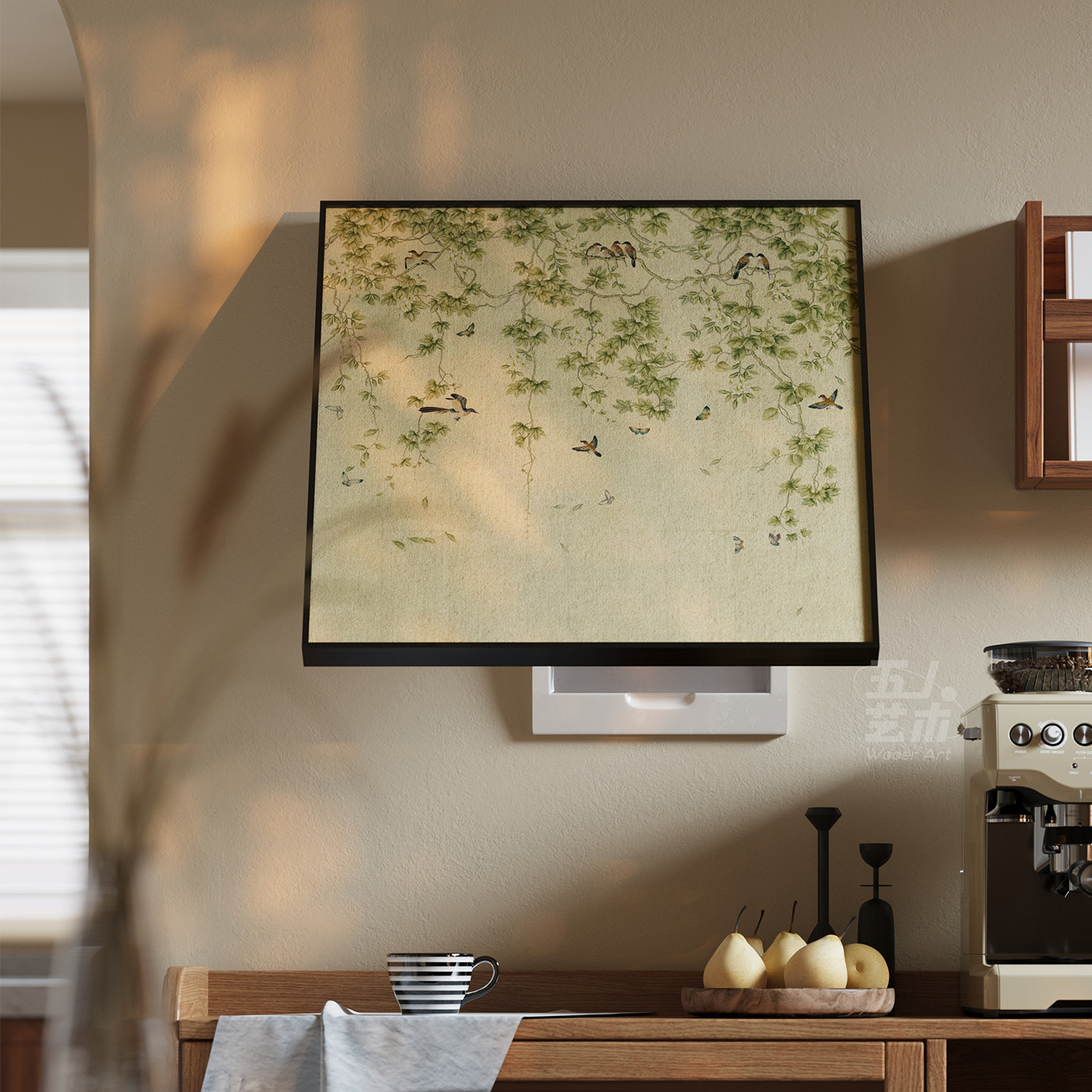 电表箱装饰画玄关配电箱遮挡挂画