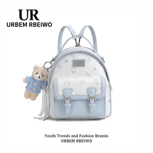 UR包包女春夏小众高颜值双肩包可爱Kitty凯蒂猫剑桥书包通勤背包