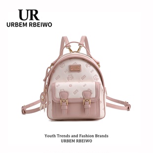 UR包包女春夏多巴胺粉色双肩包可爱Kitty凯蒂猫剑桥书包通勤背包