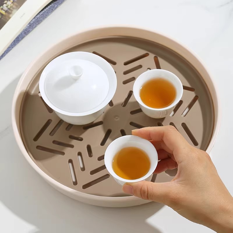 杯子双层沥水盘户外长方