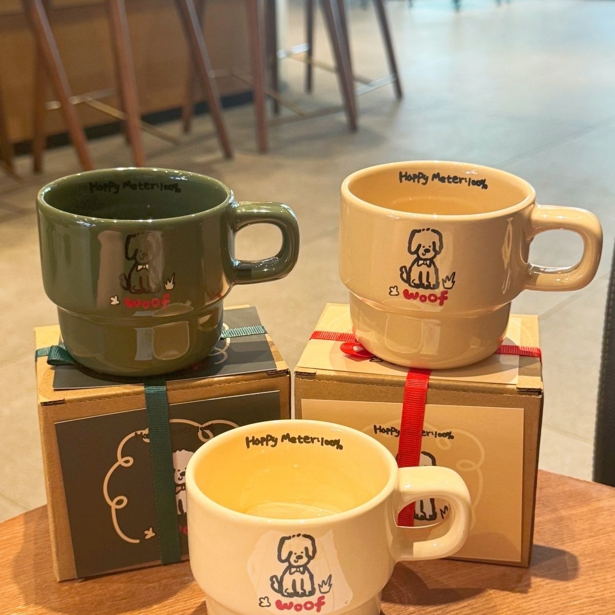 叠叠小狗杯子马克杯可爱