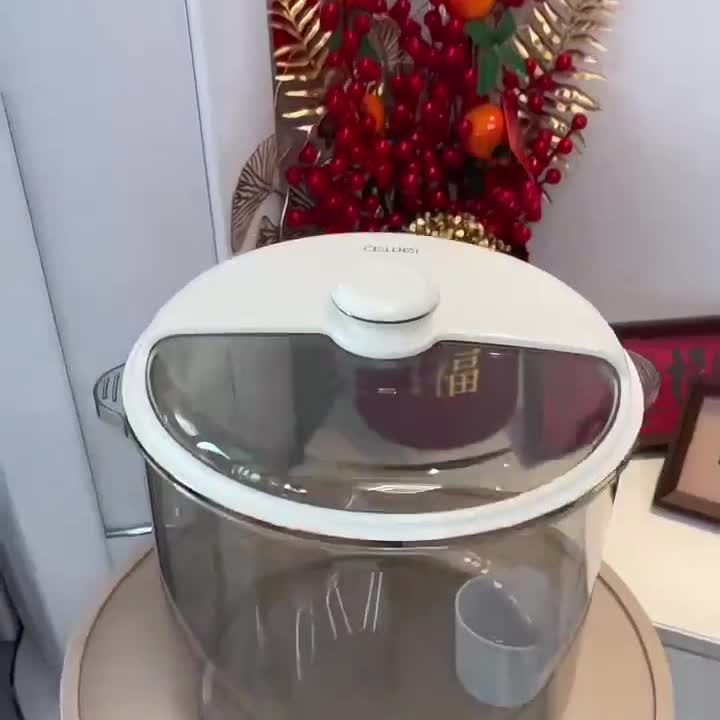 透明旋转米桶家用防虫防