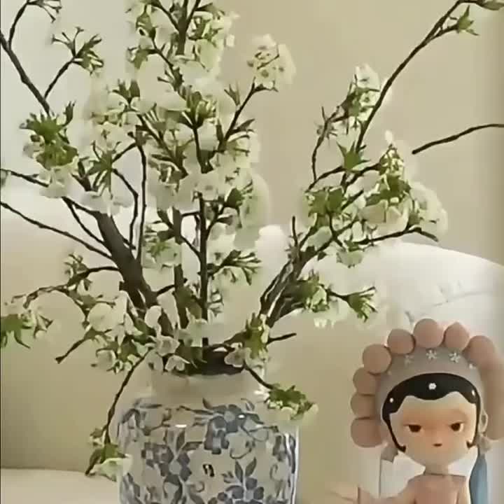 中式高级青花瓷复古玄关