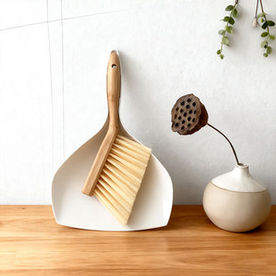 日式小扫把簸箕套装迷你家用桌面灰尘软毛扫床刷子清洁窗台毛刷