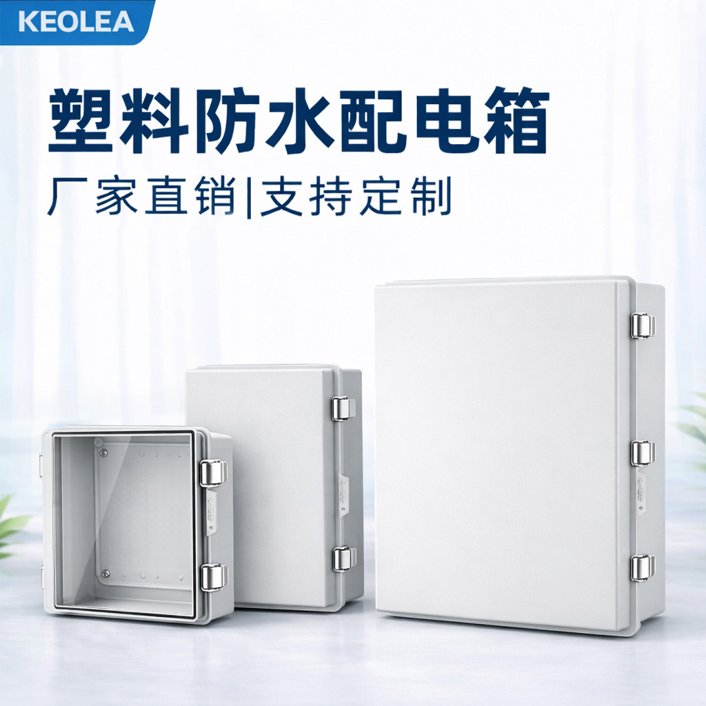 塑料防水盒按钮控制盒监控仪表透明防雨水箱接线盒明装户外防水箱