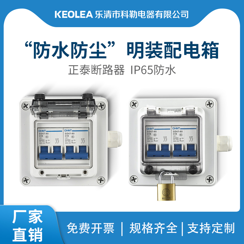 家用明装配电箱防水插座箱成套