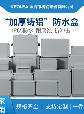 铸铝防水盒IP66室外防水铝接线盒户外端子盒按钮盒箱铸铝盒金属盒