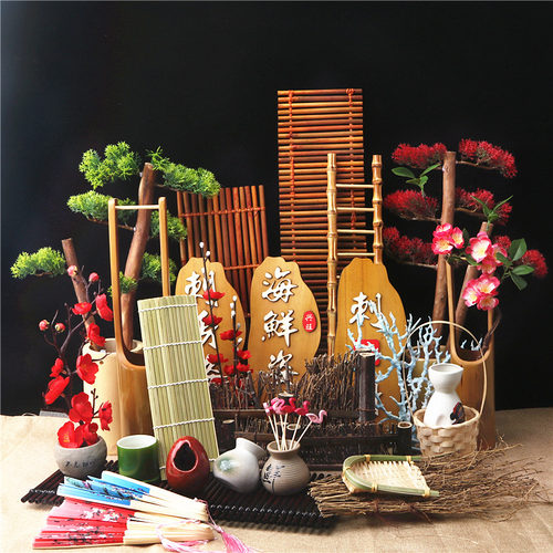 刺身装饰摆盘海鲜姿造三文鱼