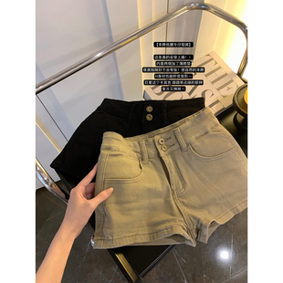 zuo弊神器显腰细翘臀低腰牛仔热裤 丰胯牛仔短裤 女 CHAN NAYA