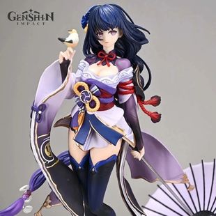 22cm Genshin Impact Game Raiden Shogun Action Figure Model D
