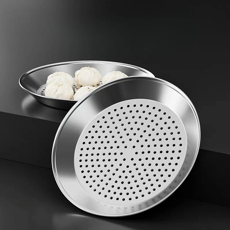 304 stainless steel steaming tray dense holes round multi-pu