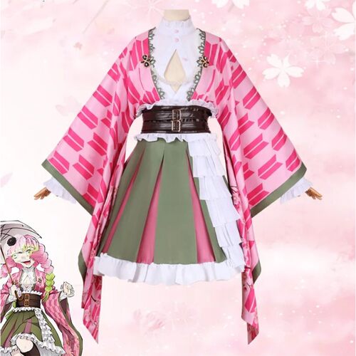 Anime Kanroji Mitsuri Cosplay Costume Anniversary Women Adul