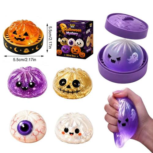 New Halloween Ghost DumplingsToy Soft Slow Resilience Squish