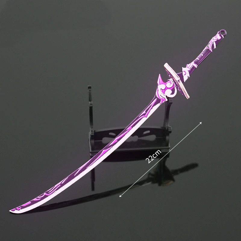 Genshin Impact Game Peripheral Metal Weapon Model 22cm Thund