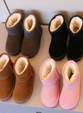 2-10Ages Kids Snow Boots for Winter 2024 New Cotton Shoe Ver