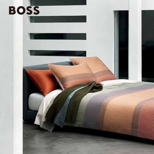 hugoboss长绒棉现代四件套