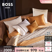 BOSS进口全棉贡缎老钱风简约印花轻奢高级感纯棉四件套BMONOGRAM
