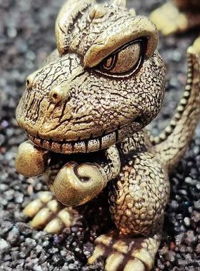 玩具恐龙黄铜装饰品手办摆件