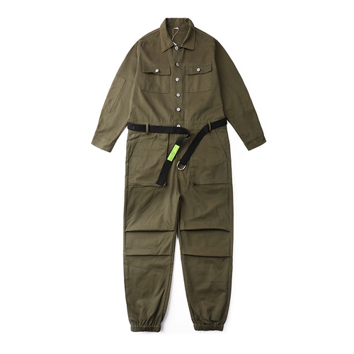 Джинсовый ремень в стиле хип-хоп, комбинезон, штаны, длинный комплект подходит для мужчин и женщин, по фигуре, свободный крой