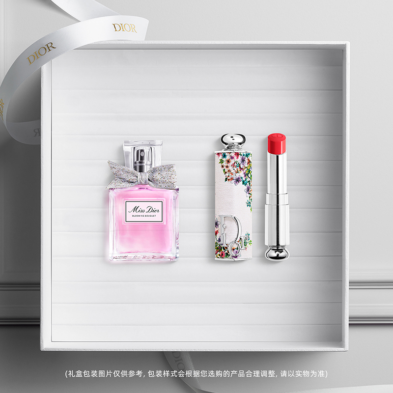 【限量新品】Dior迪奥花漾红唇礼盒 迪奥小姐香水口红礼物