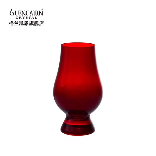 英国格兰凯恩水晶玻璃红色盲品杯