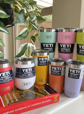 现货YETI马克杯随手杯保温高端户外露营网红水杯大肚杯双层不锈钢