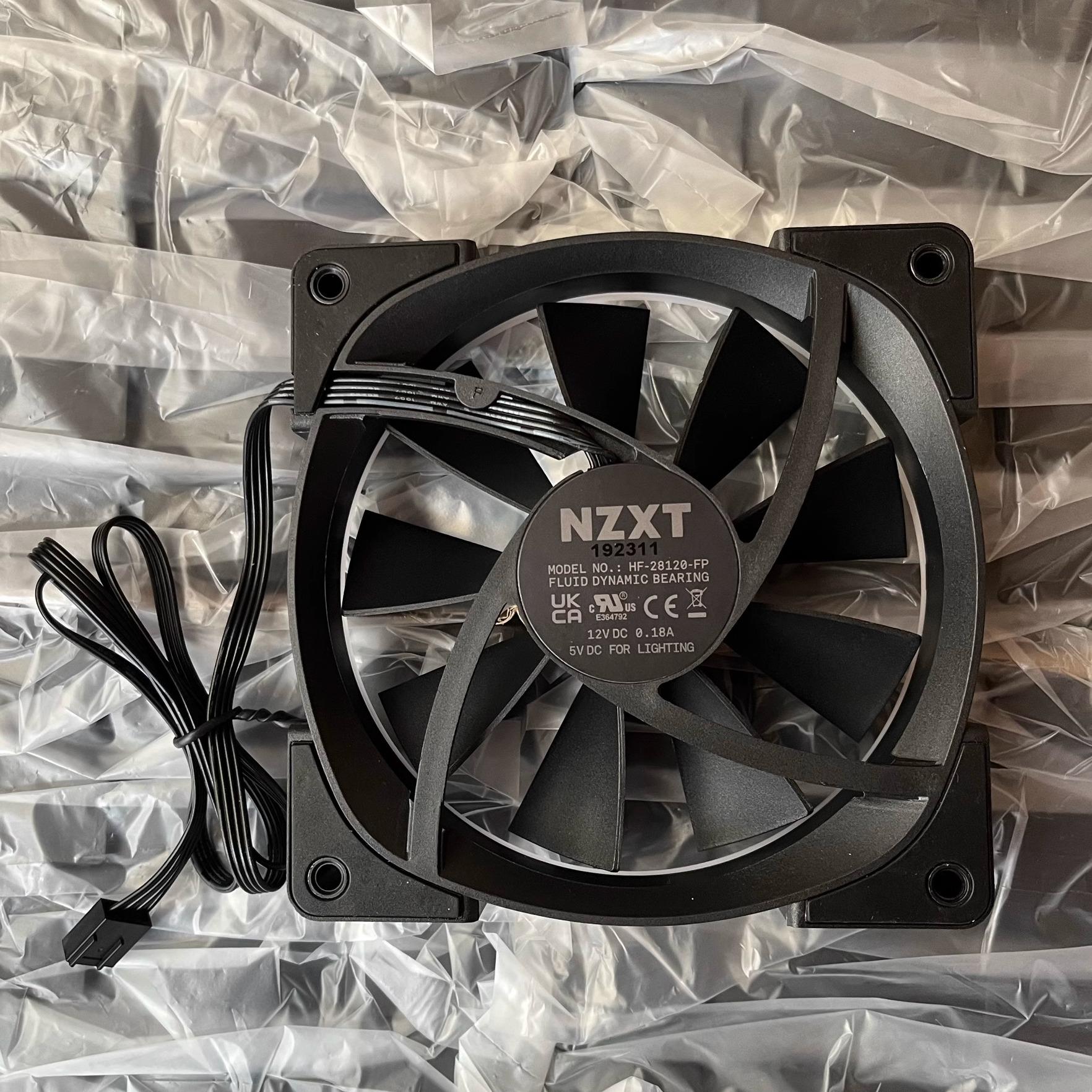 全新NZXT恩杰Aer RGB 2代风扇 台式机电脑机箱风扇120mm PWM温控