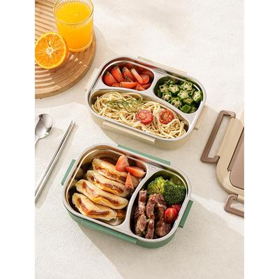 小号304不锈钢保温饭盒学生便携式带饭便当盒上班族可微波餐盒